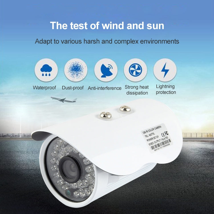 CMOS 420TVL 6mm Lens Metal Material Color Infrared Camera with 36 LED, IR Distance: 20m, CMOS 103060 36LED CMOS 420TVL 6mm Lens Metal Material Color Infrared Camera with 36 LED, IR Distance: 20m, CMOS 103060 36LED